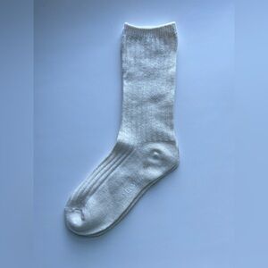 MaxMara Cream Cashmere Wool Sock